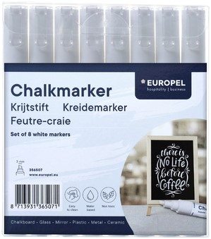 Krijtstift Europel 3mm wit 8 Stuk-2