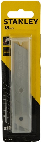 Afbreekmesjes Stanley 18mm 10 stuks 10 Stuk
