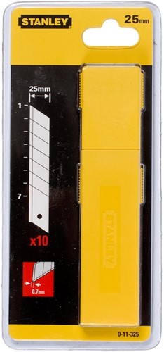 Afbreekmesjes Stanley 25mm 10 stuks 10 Stuk