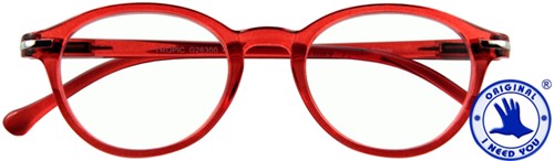Leesbril I Need You +3.00dpt Tropic rood 1 Stuk