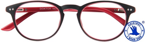 Leesbril I Need You +2.00dpt Dokter New grijs-rood 1 Stuk