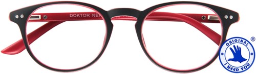 Leesbril I Need You +2.50dpt Dokter New grijs-rood 1 Stuk