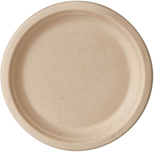 Bord IEZZY Ø170mm suikerriet naturel 50 Stuk