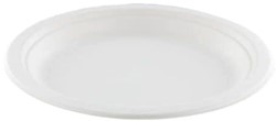 Bord IEZZY PF 170mm suikerriet wit 50 Stuk