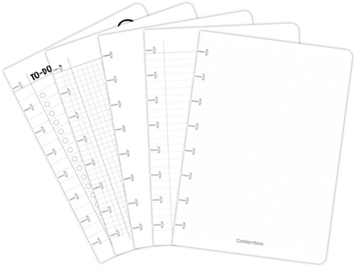 Uitbreidingsset Correctbook A5 mix 5 bladen 10 Vel