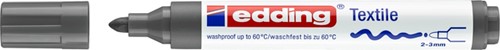 Textielmarker edding 4500 rond 2-3mm grijs 1 Stuk