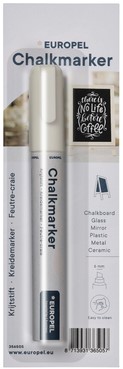Krijtstift Europel 6mm wit blister 1 Stuk