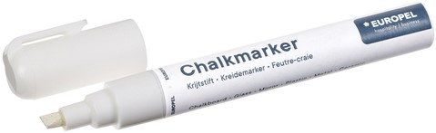 Krijtstift Europel 6mm wit blister 1 Stuk-3