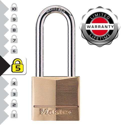 Hangslot MasterLock beugel 51mm messing 40mm 1 Stuk-2