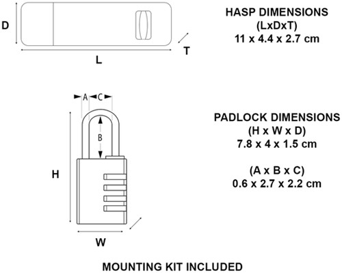 Hangslot MasterLock overval + aluminium 40mm 1 Stuk-3