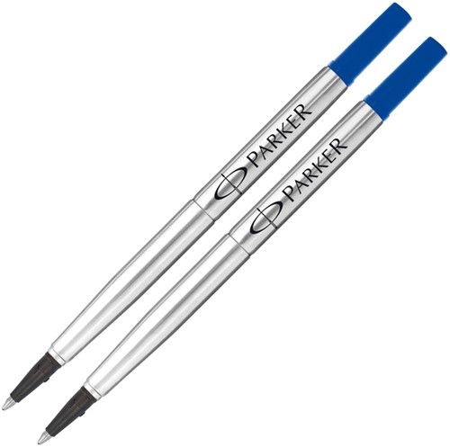 Rollerpenvulling Parker Quink M blister 2st blauw 2 Stuk-2