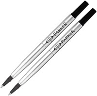 Rollerpenvulling Parker Quink M blister 2st zwart 2 Stuk-2