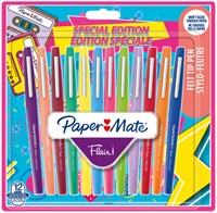 Fineliner Papermate Flair Retro M 12st assorti 12 Stuk