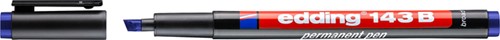 Viltstift edding 143 schuin 1-3mm blauw 1 Stuk