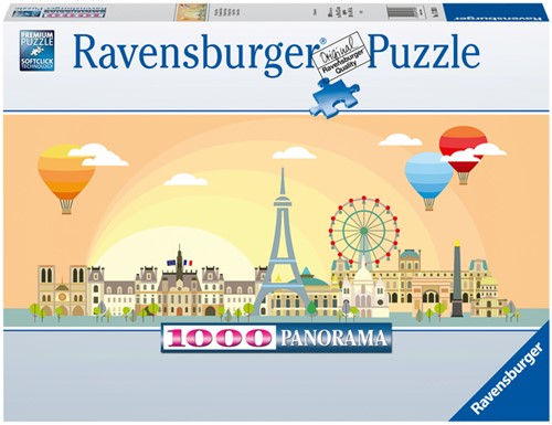Puzzel Ravensburger Een dag in Parijs 1000st 1000 Stuk