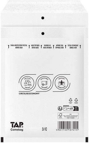 Envelop TAP Comebag luchtkussen 170x225mm 100st 100 Doos