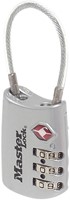 Hangslot Masterlock 3-cijfer TSA kabel ass 30mm 1 Stuk