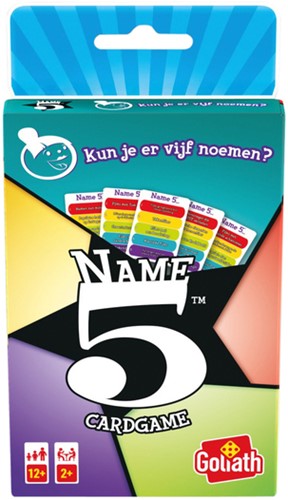 Kaartspel name 5 pocket editie 1 Stuk