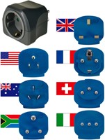 Reisstekker Brennenstuhl adapter wereld zwart 1 Stuk-6