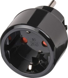 Reisstekker Brennenstuhl adapter USA  zwart 1 Stuk