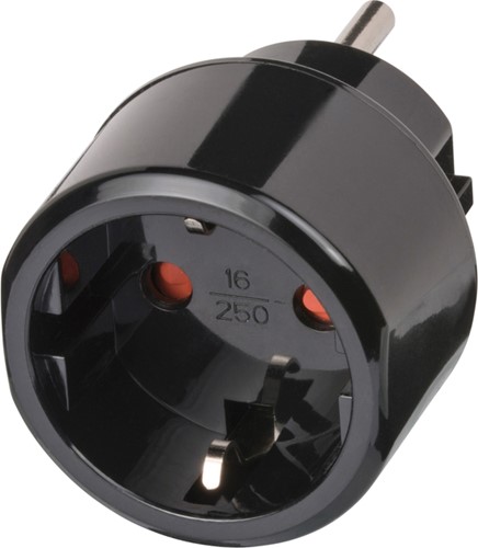 Reisstekker Brennenstuhl adapter USA  zwart 1 Stuk