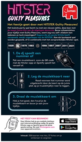 Muziekspel Hitster Guilty Pleasure 16+ 1 Stuk-1