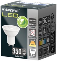 Ledlamp Integral GU10 2700K warm wit 2.2W 360lumen 1 Stuk-2