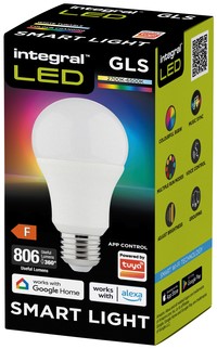 Ledlamp Integral E27 6500K Smart RGBW 8.5W 806lm 1 Stuk-2