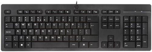 Toetsenbord HP 125 zwart 1 Stuk