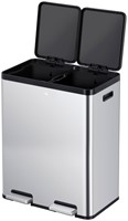 Pedaalemmer EKO Essential Recycler 2x30liter rvs 1 Stuk-2