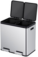 Pedaalemmer EKO Essential Recycler 2x22liter rvs 1 Stuk-2