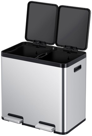 Pedaalemmer EKO Essential Recycler 2x22liter rvs 1 Stuk-2