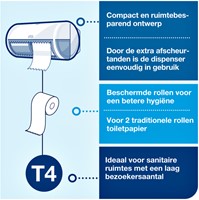 Toiletpapier Tork T4 Advanced 2laags wit 472168 42 Rol-1