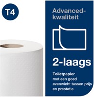 Toiletpapier Tork T4 Advanced 2laags wit 472168 42 Rol-3