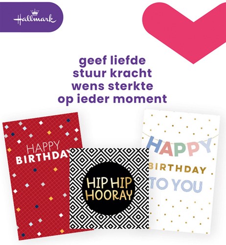 Wenskaart Hallmark Business Box verjaardag engels 6 Stuk