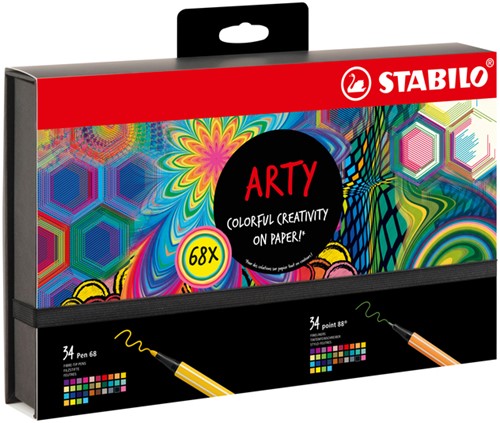 Fineliner STABILO point 88 en Pen 68 Arty creative 68 Stuk