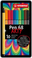 Viltstift STABILO Pen 68/10 Arty M ass 10st 10 Stuk