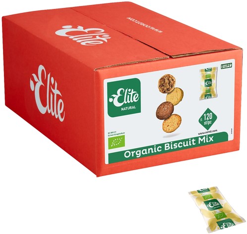 Koekjes Elite Natural biologische biscuit mix 120 Stuk