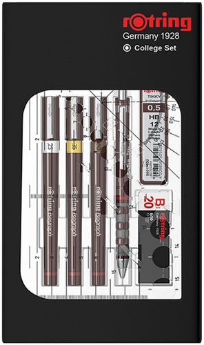 Tekenset rOtring Isograph College 0.25-0.35-05mm 1 Stuk-2