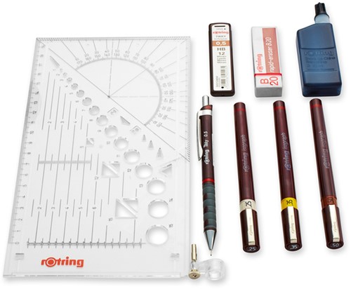 Tekenset rOtring Isograph College 0.25-0.35-05mm 1 Stuk-3