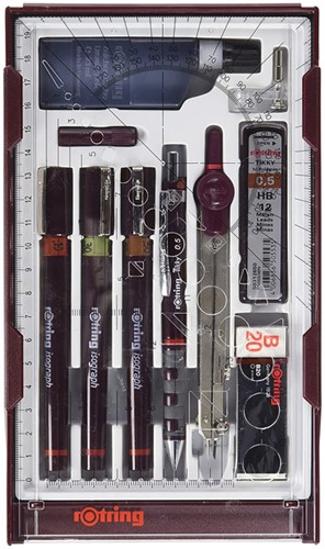 Tekenset rOtring Isograph Master 10-delig 1 Stuk