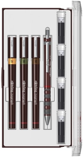 Tekenset rOtring Isograph Junior 4-delig 1 Stuk