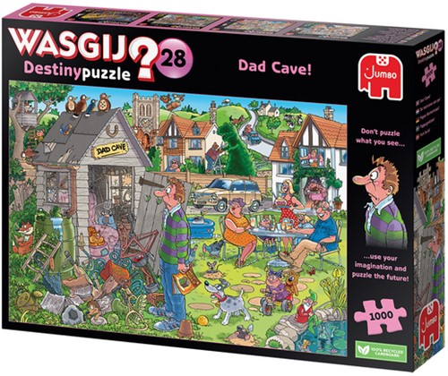 Puzzel Wasgij Destiny 28 De Mancave Van Pa! 1000st 1 Stuk-2