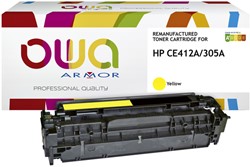 Tonercartridge OWA HP CE412A geel 1 Stuk