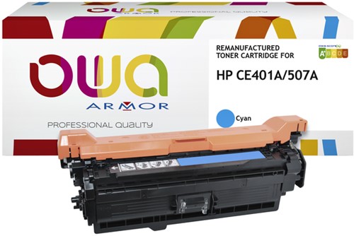 Tonercartridge OWA HP CE401A blauw 1 Stuk