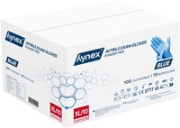 Handschoen Hynex XL nitril 100st blauw 100 Stuk-2