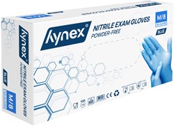 Handschoen Hynex nitril M 100st blauw 100 Stuk