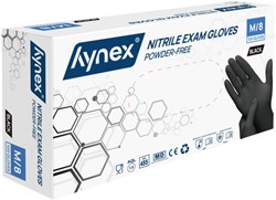 Handschoen Hynex nitril M 100st zwart 100 Stuk