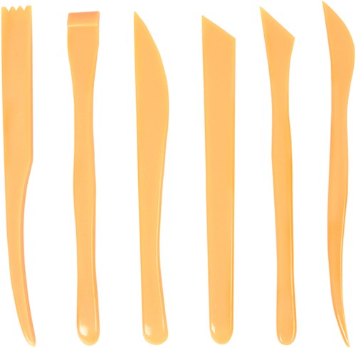 Boetseerspatel Conda set à 6 stuks 20 cm plastic 6 Stuk