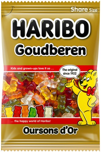 Snoep Haribo Goudbeertjes zak 250gr 250 Gram